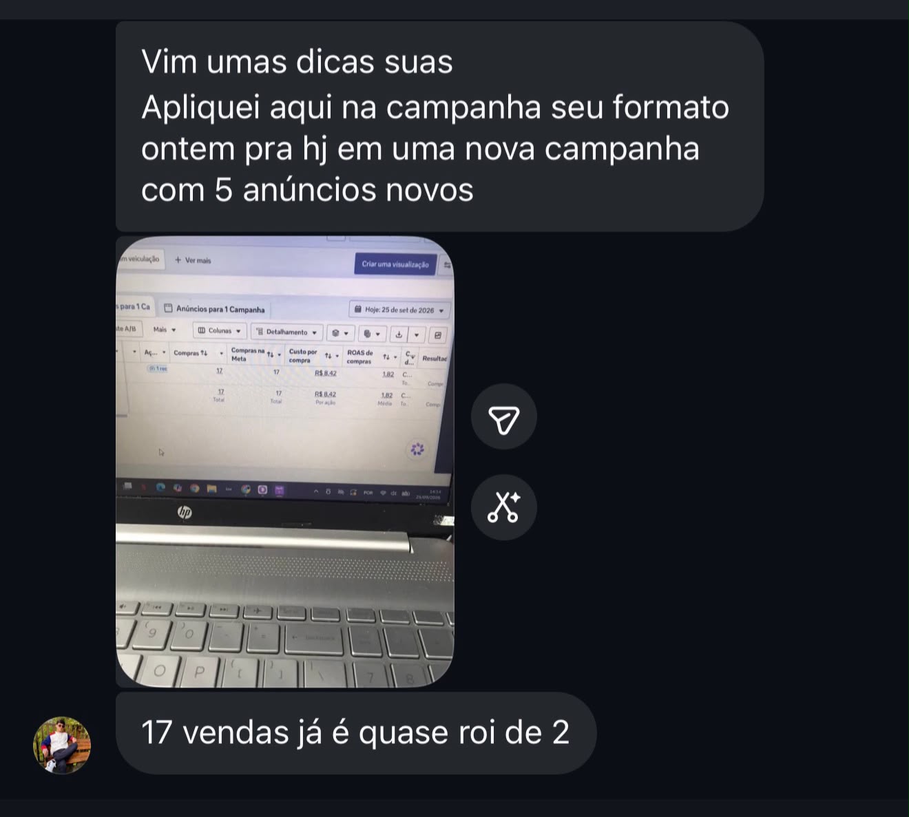 Depoimento escrito de aluno 2